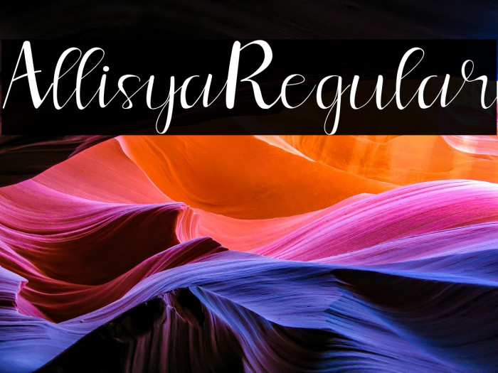 Allisya Regular Example 1