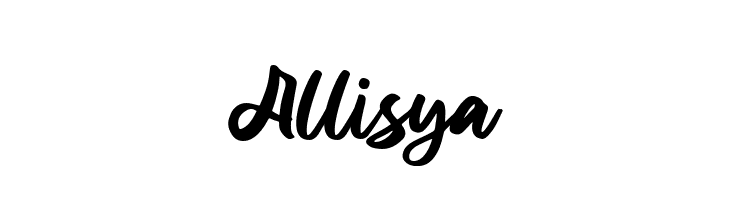 Allisya  Frei Schriftart Herunterladen