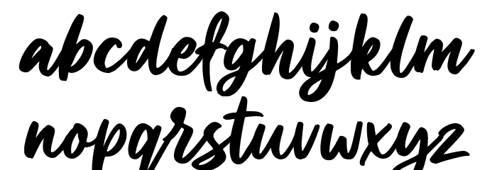 Allisya Font LOWERCASE
