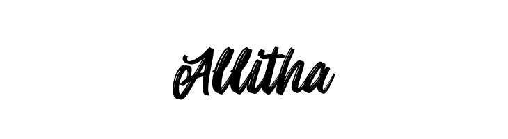 Allitha  font caratteri gratis