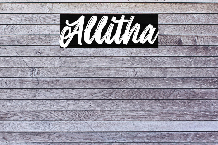 Allitha Example 1
