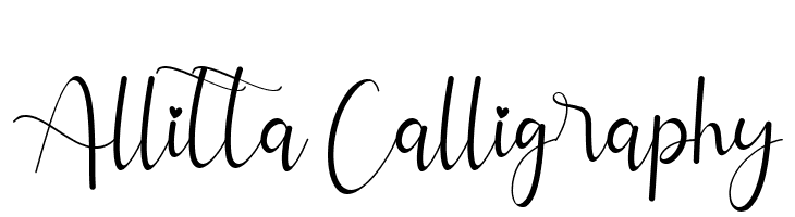 Allitta Calligraphy  Descarca Fonturi Gratis