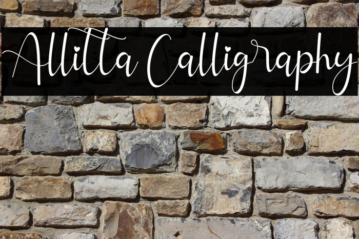 Allitta Calligraphy Example 1