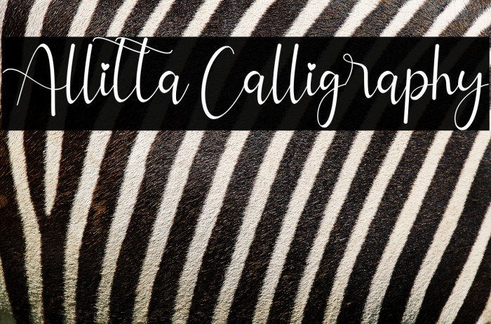 Allitta Calligraphy Example 2