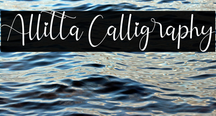 Allitta Calligraphy Example 3