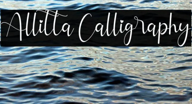 Allitta Calligraphy Example 3