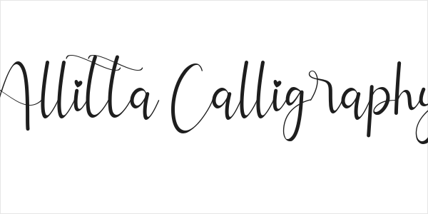 Allitta Calligraphy Logo