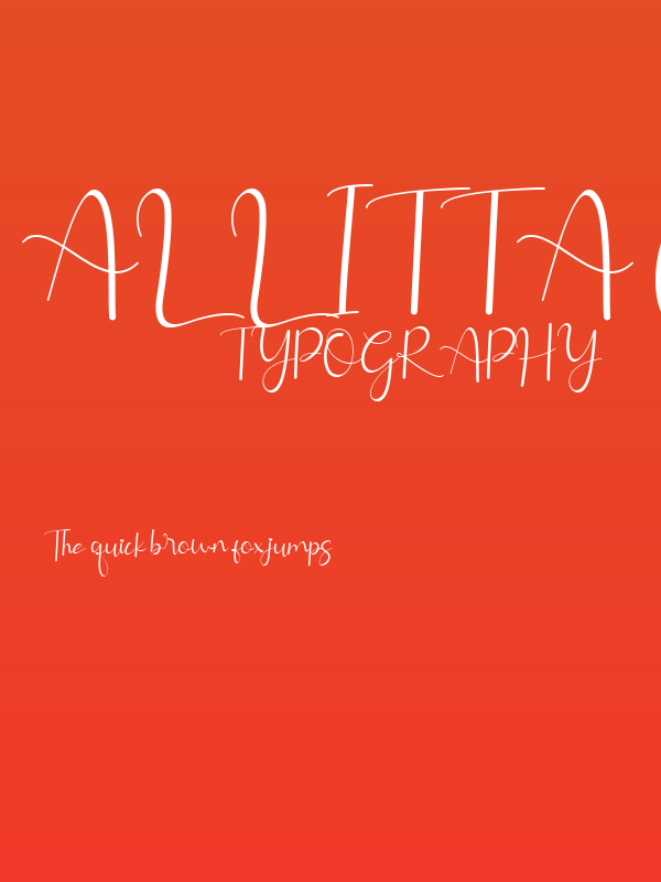 Allitta Calligraphy Poster