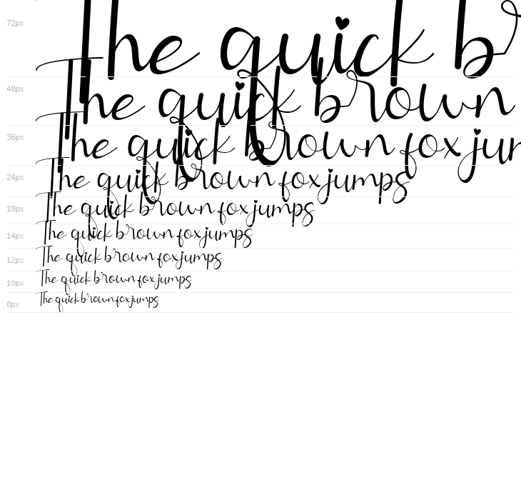 Allitta Calligraphy Waterfall