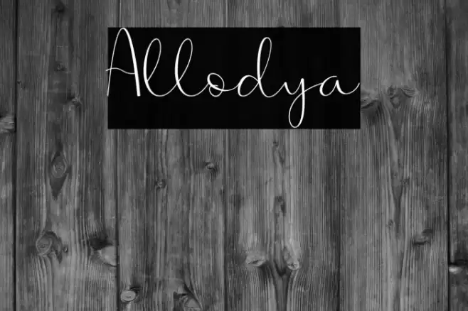Allodya Font examples