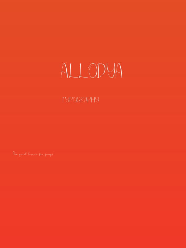 Allodya Poster