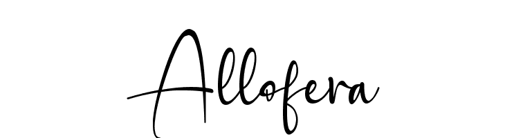 Allofera  नि: शुल्क फ़ॉन्ट्स डाउनलोड