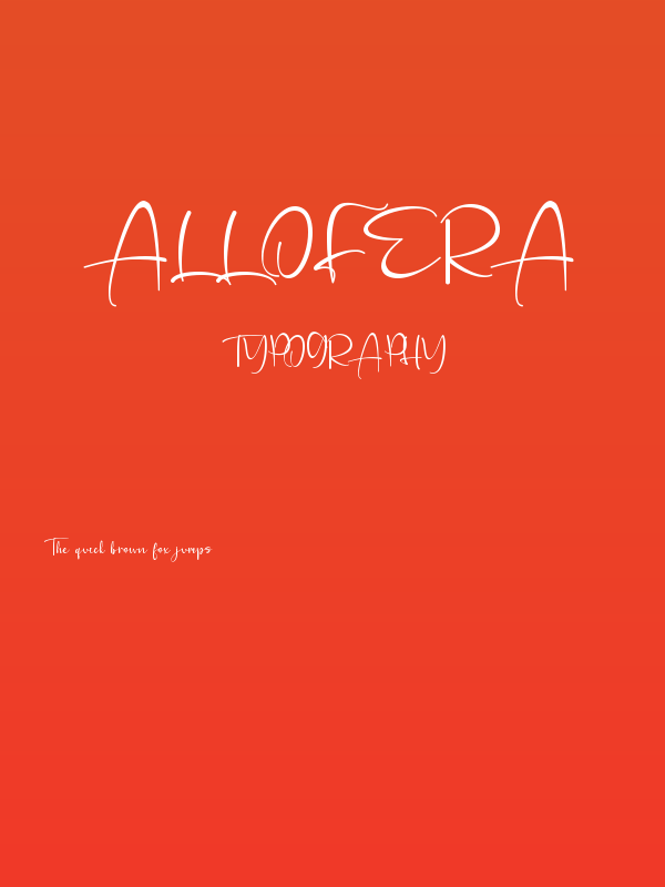 Allofera Poster