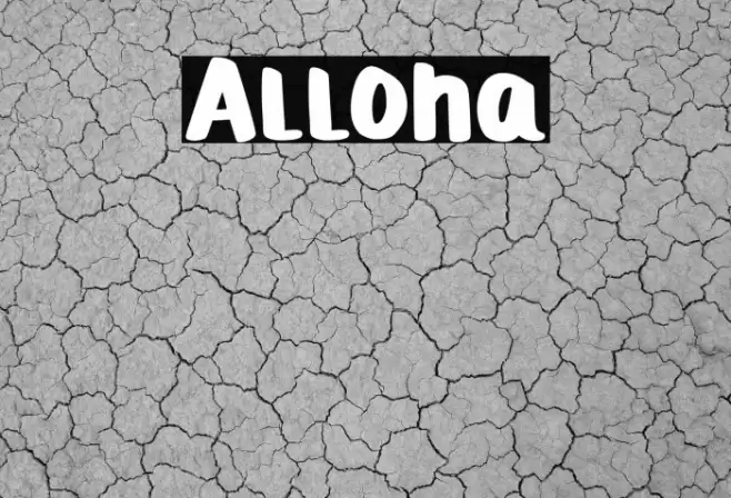 Alloha 字体 examples