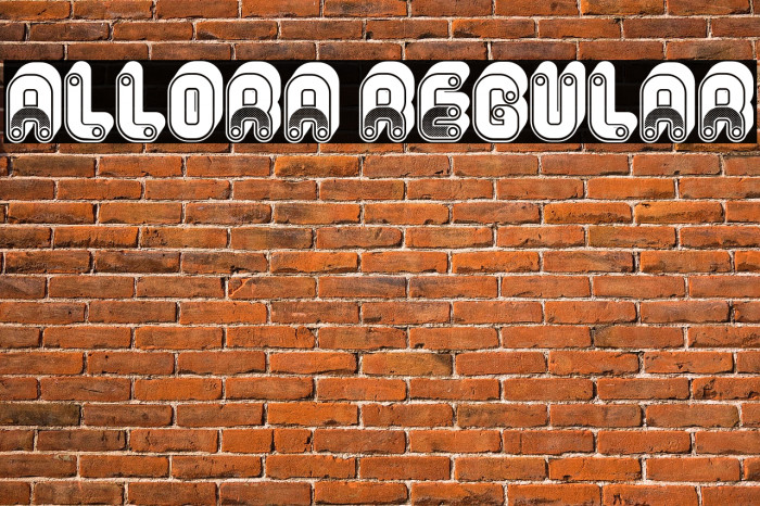 Allora Regular Font examples