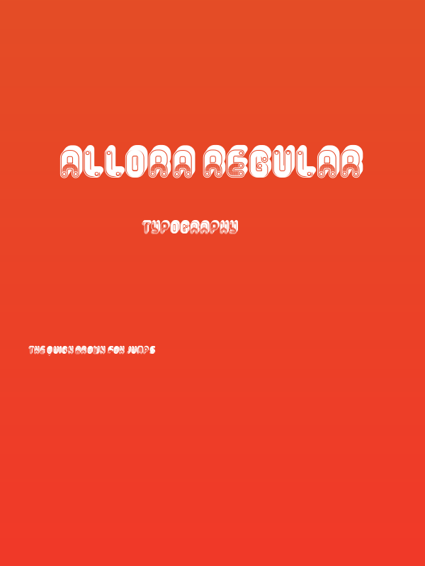 Allora Regular Poster