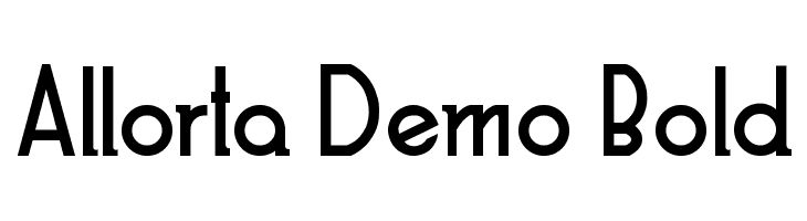 Allorta Demo Bold  font caratteri gratis