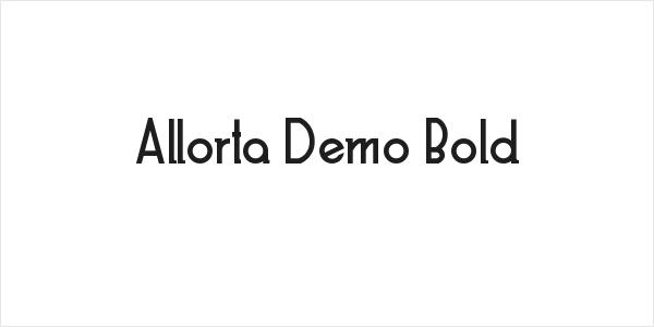 Allorta Demo Bold Logo