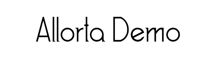 Allorta Demo  Скачать бесплатные шрифты