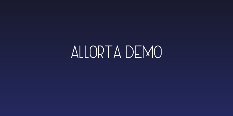 Allorta Demo Social Header