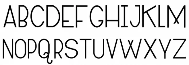 Allorta 字体 大写