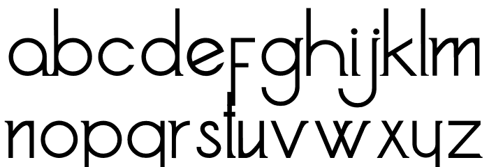Allorta Font LOWERCASE