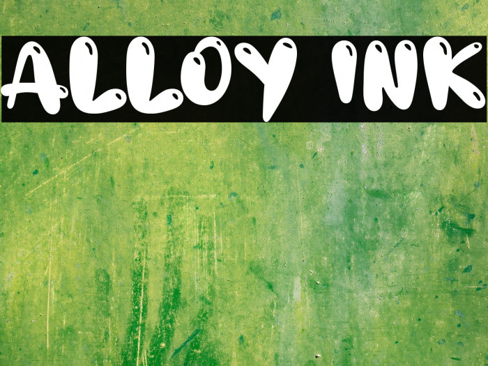 Alloy Ink Font examples