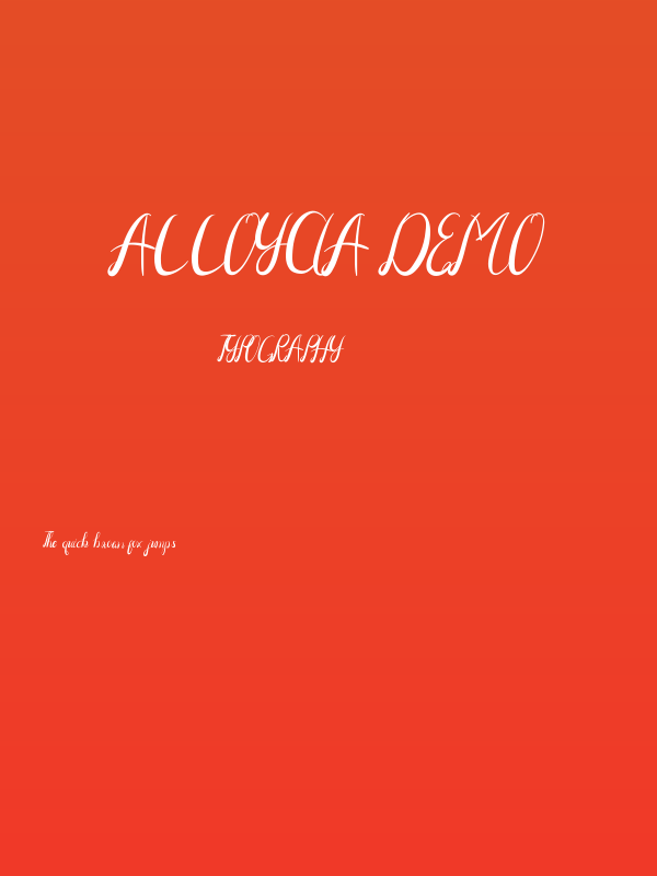 Alloycia Demo Poster