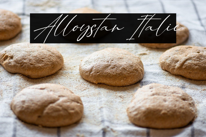 Alloystan Italic Example 2