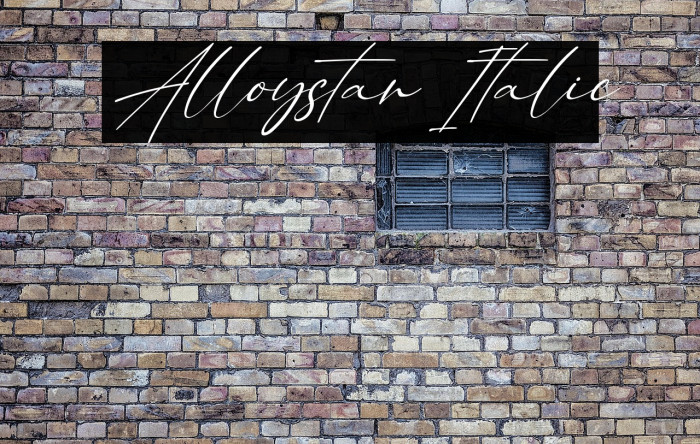 Alloystan Italic Example 3