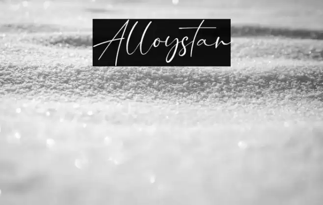 Alloystan Font examples