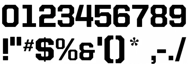 Allstar4 Font OTHER CHARS