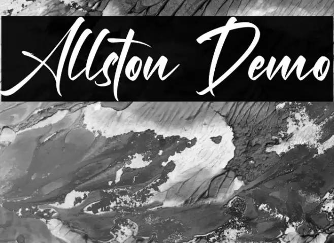 Allston Demo Font examples