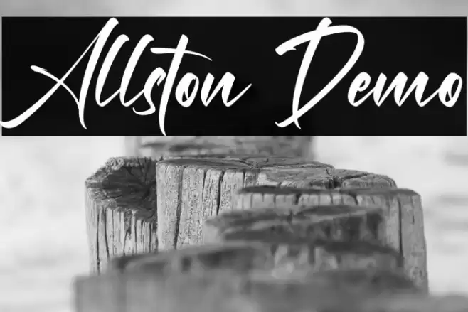 Allston Demo Font examples