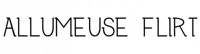 Allumeuse Flirt  フリーフォントのダウンロード