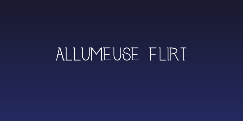 Allumeuse Flirt Social Header