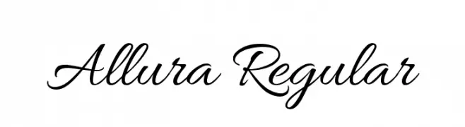 Allura Regular  Free Fonts Download