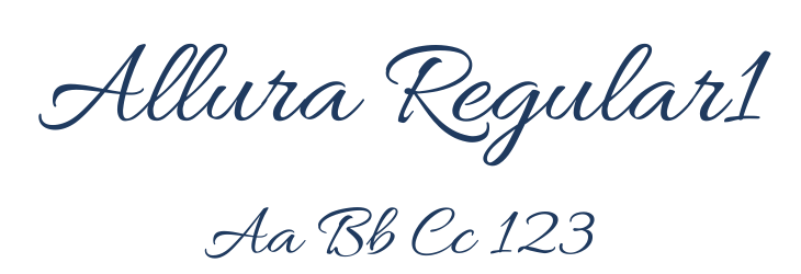 Allura Regular1 Font Preview