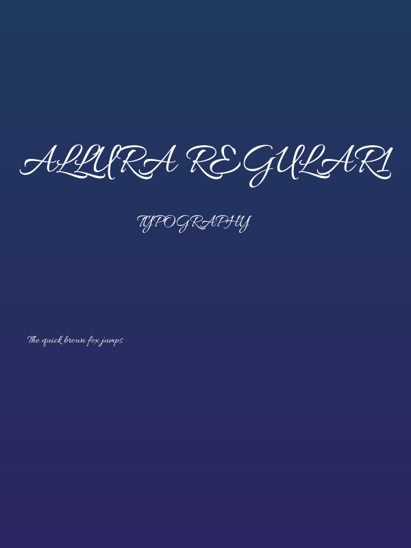 Allura Regular1 Poster