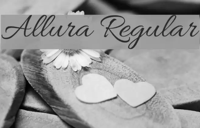 Allura Regular Font examples