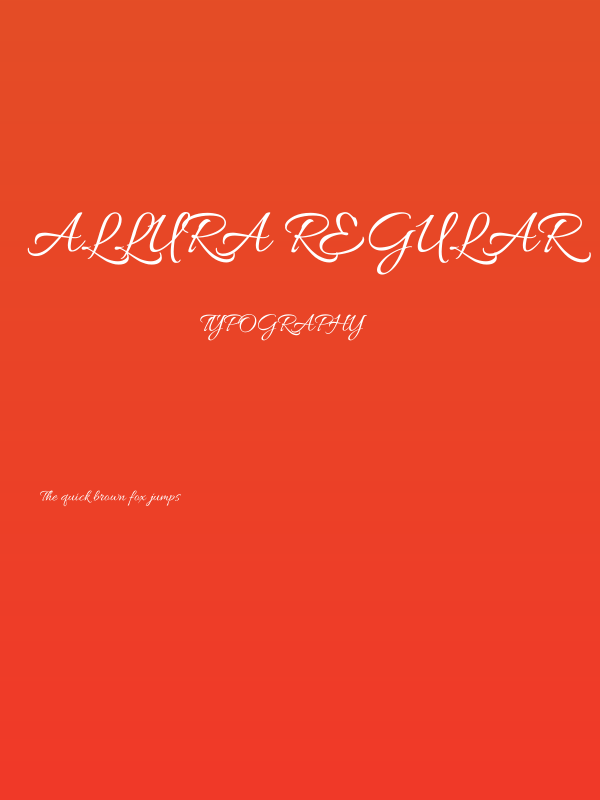 Allura Regular Poster