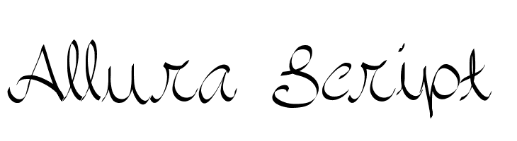 Allura Script  免费字体下载