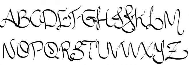 Allura Script 字体 大写