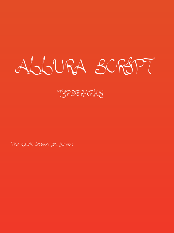 Allura Script Poster