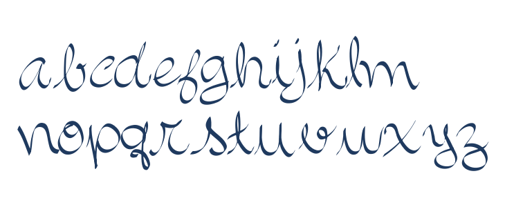 Allura Script Lowercase