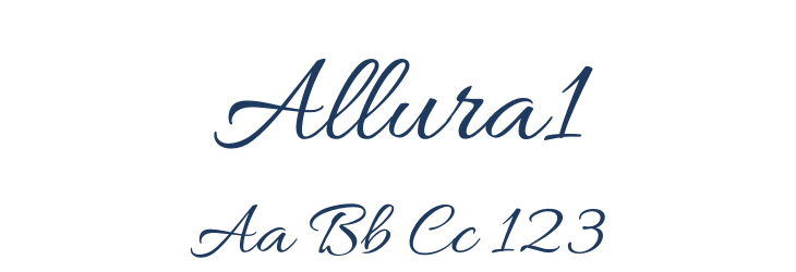 Allura1 Font Preview