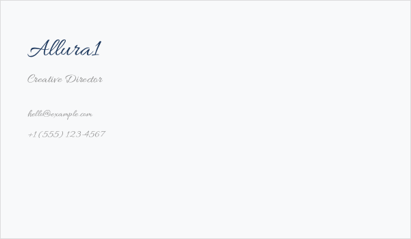 Allura1 Business Card