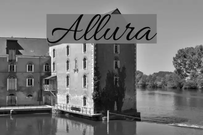 Allura Font examples