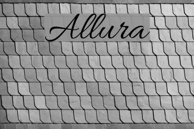 Allura Font examples