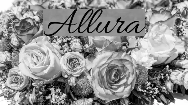 Allura Font examples